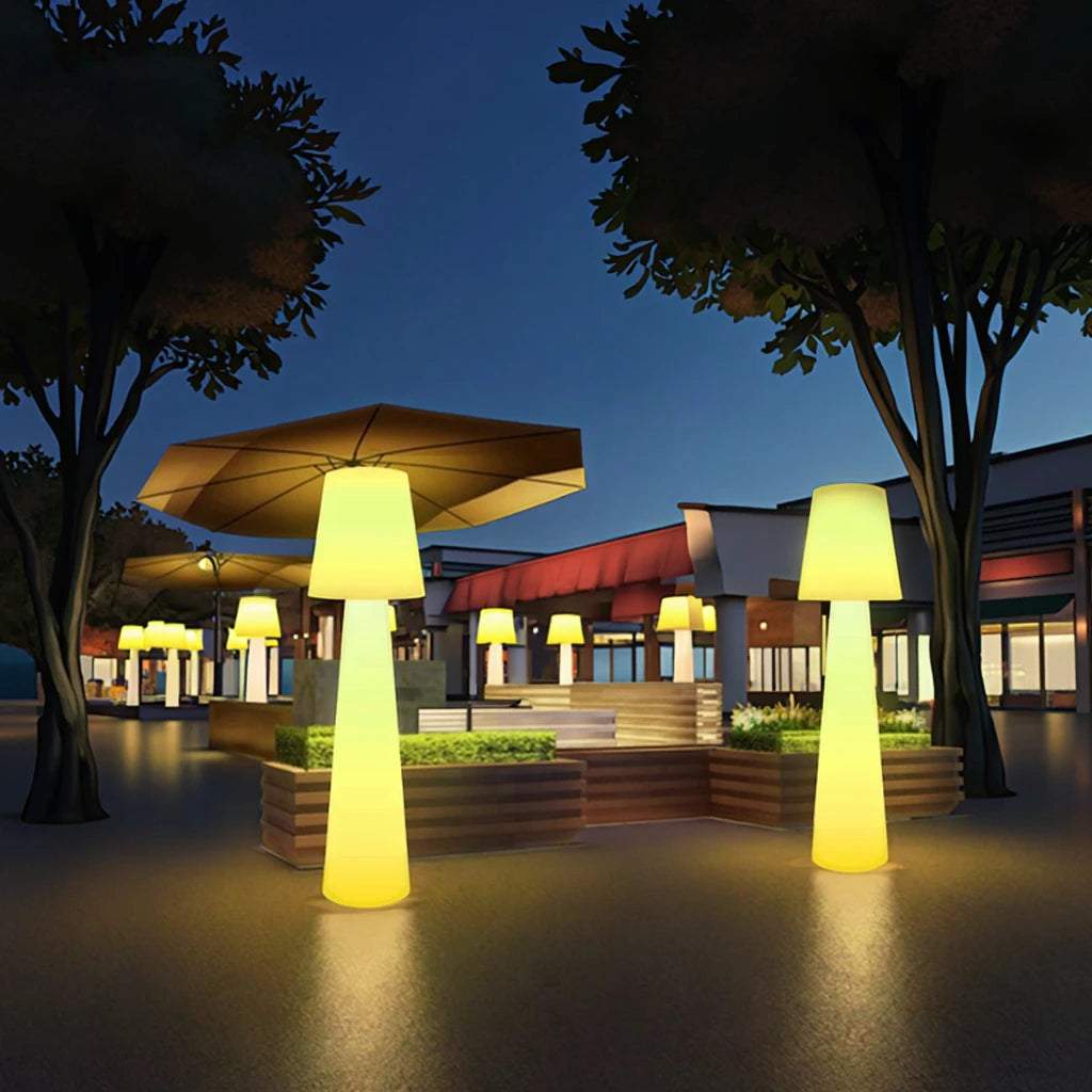 Smart street lights with remote control and APP control functions, suitable for lighting in gardens, parks, and smart cities