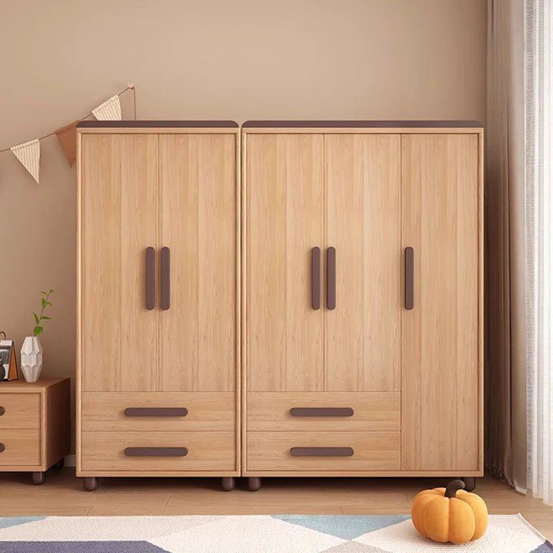 Storage Wooden Wardrobes Bedroom Hanger Shirts Clothing Wardrobes Layered Apartment Ropero Armable De Ropa House Accessories