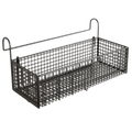 Home Storage Hollow Hanging Storage Rack Iron Holder Bedside Hanging Basket No Drill Large Capacity Space-Saving Shelf Bathroom