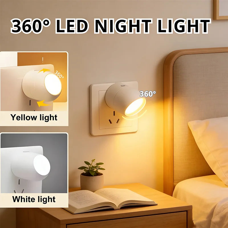Smart Motion Sensor Night Light 360° Illumination, Eye-protection Soft Light for Bedroom & Corridor, Perfect for Night Feeding