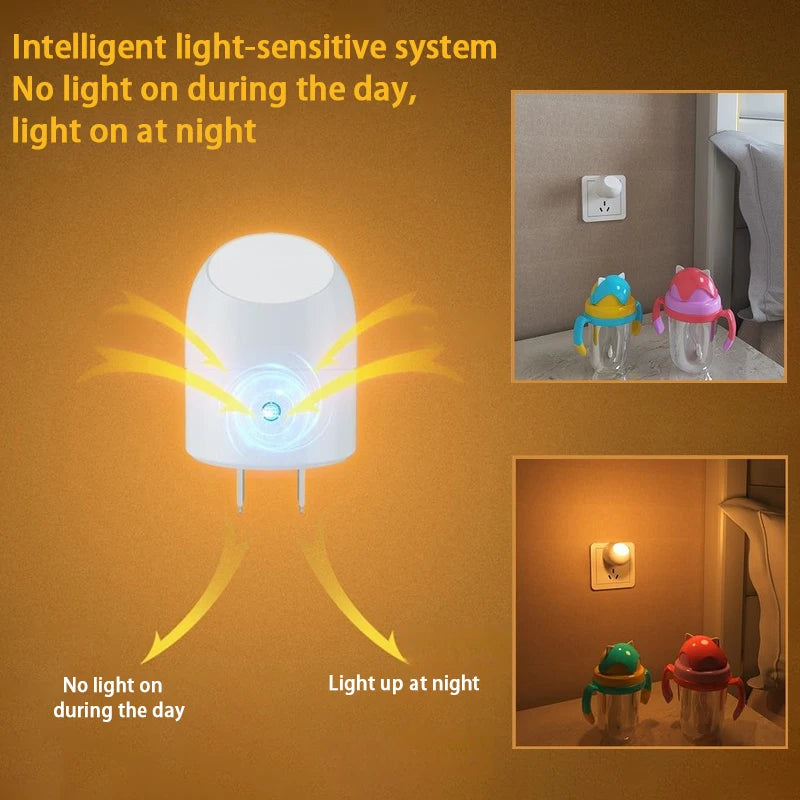 Smart Motion Sensor Night Light 360° Illumination, Eye-protection Soft Light for Bedroom & Corridor, Perfect for Night Feeding