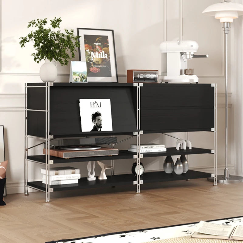 Wooden Storage Holders Living Room Aesthetic Racks Modern Floor Organizers Multifunctional Home Shelves Bedroom Decoration
