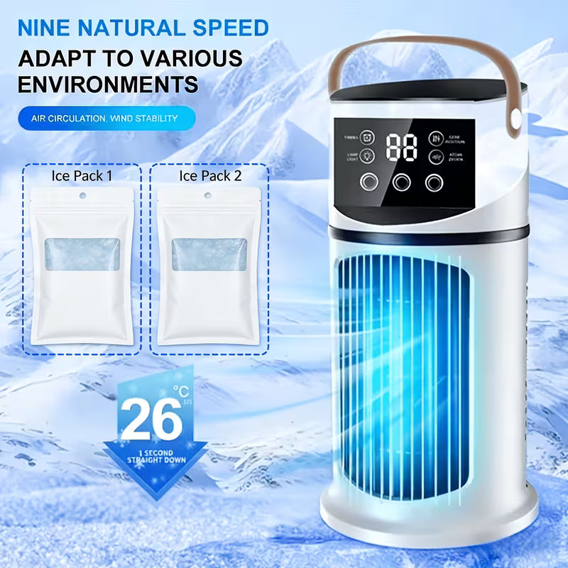 Mini Portable Cooling USB Air Cooler Fan & Humidifier