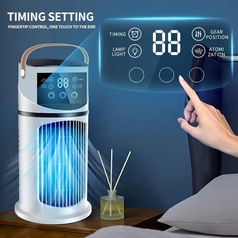 Mini Portable Cooling USB Air Cooler Fan & Humidifier