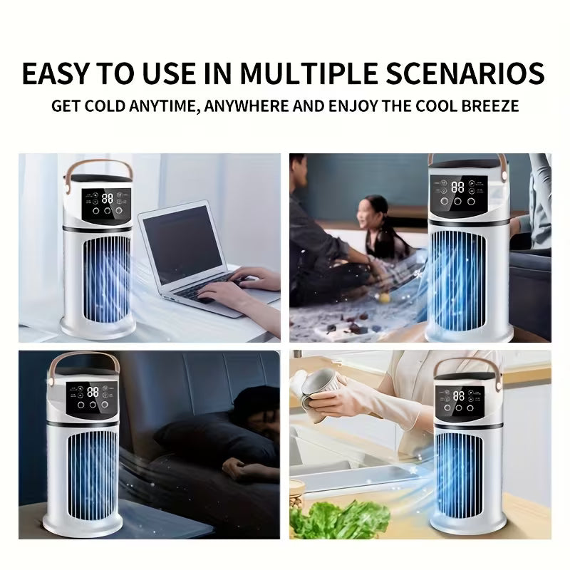 Mini Portable Cooling USB Air Cooler Fan & Humidifier