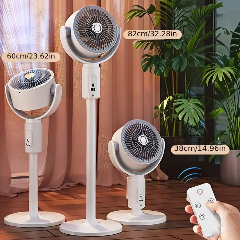 Adjustable 5-Speed Fan with Remote Control & Type-C Charging