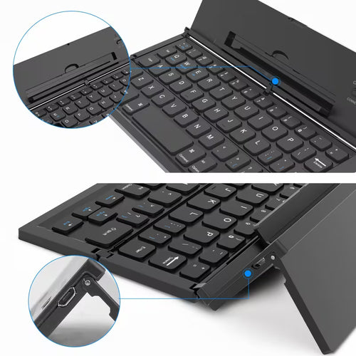 Folding Wireless Keyboard Foldable Portable