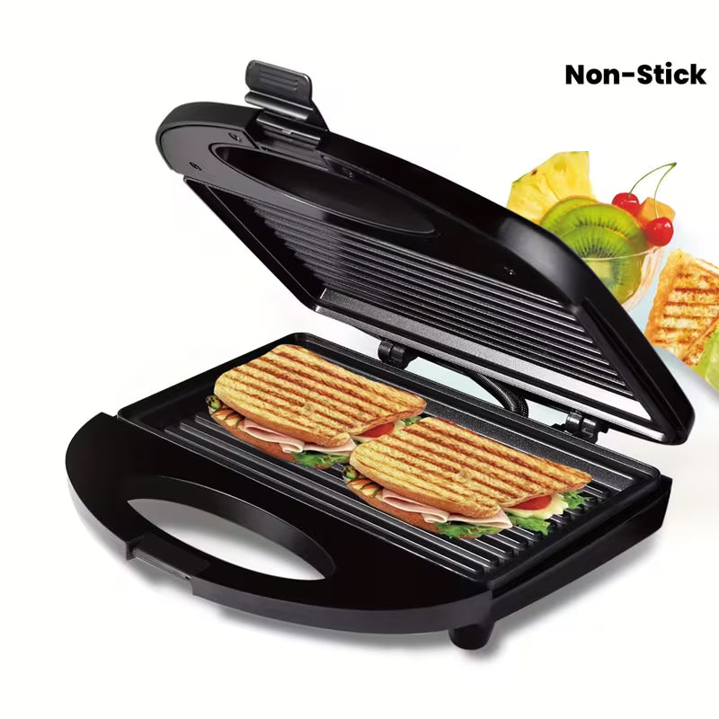 Nirva Electric Sandwich Toaster & Panini Press with Non-Stick Removable Plates